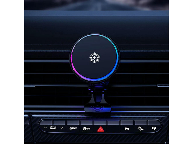 15W Magnetic Phone Cooling Car Charger Charging Phone Cooler Car Phone Holder Cooling Mount for 16/15/14/13/12