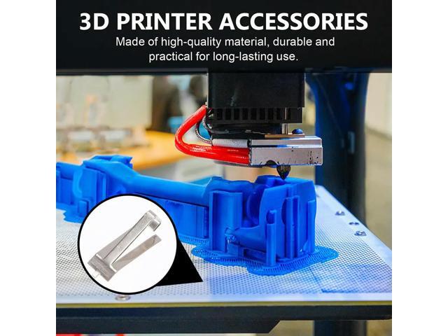 5Pcs Glass Platform Clamps for 3D Printer Spring Steel Bed Glass Clamp Smooth Edge No Burrs Stable Hot Bed Fixing