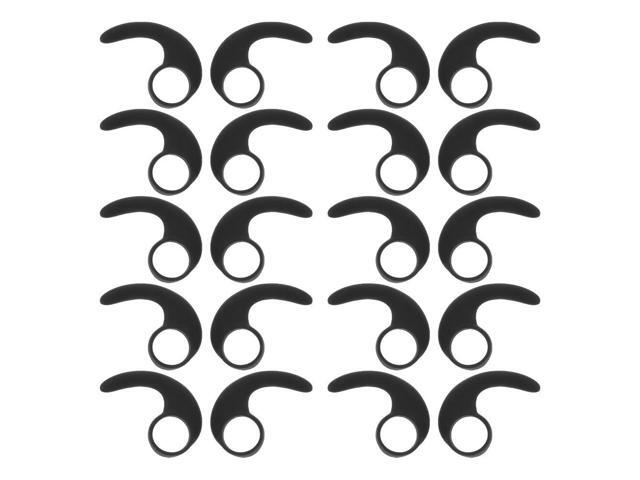 20Pcs Sports Ear Wings Silicone Ear Hooks Anti-Lost Secure Fit Earphone Holders Replacement for 10Mm Earbuds Ideal for Running