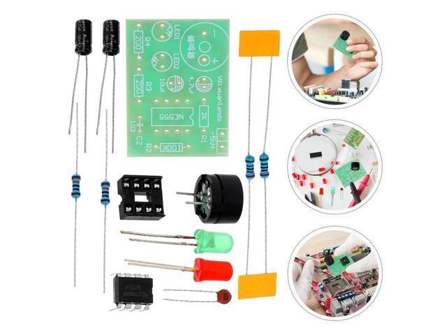 3Pcs Electronics Training Kit Ne555 MultiDual LED Flasher Kit Soldering Practice Board DIY 555 Timer Circuit