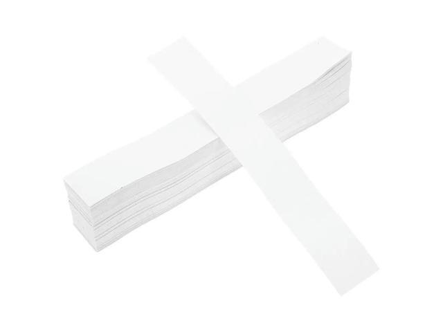 100Pcs Blank White Cash Straps Self-Adhesive Currency Paper Bands for Banknote Bundling Retail Office Bank Hotel Supermarket