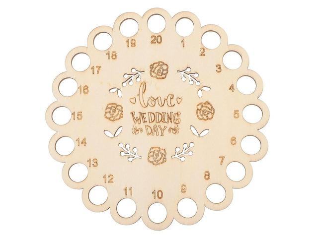 1Pcs Thread Organizer Hollow Wooden Sewing Floss Holder Compact Embroidery Floss Plate Cross Stitch Threading Board