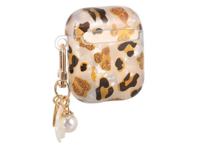 Leopard Earphone Protective Case Cover Compatible for AirPods 1 2 Headset Box Cover Fashion Adorable Earphone