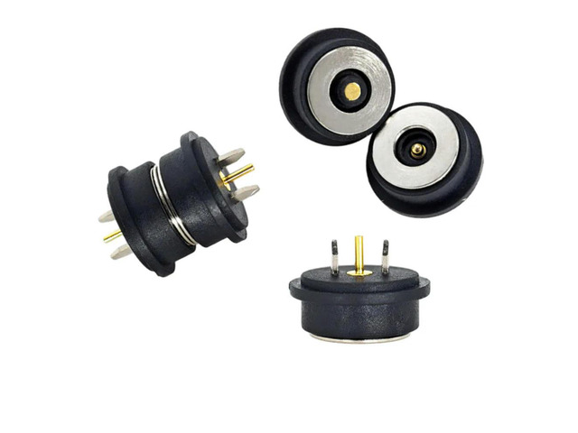 Spring-Loaded Magnetic Pogo Pin Connector 1Pin 7mm 3A 1Pair Male and Female DC Power Charge Probe Magnetic Pogo Pin Connector