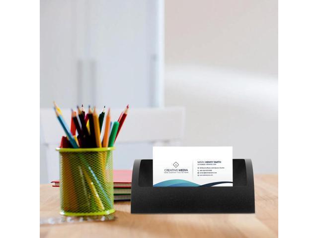 Business Card Holder for Desk Organizer Stand with Display Holders Tabletop Modern