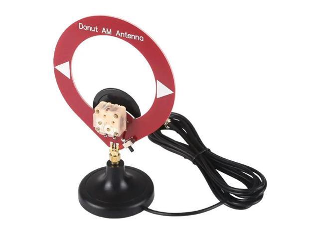 Donut MW Loop Antenna 500Khz-2000Khz AM/MW Medium-Wave With SMA Base High Impedance Resonant Design