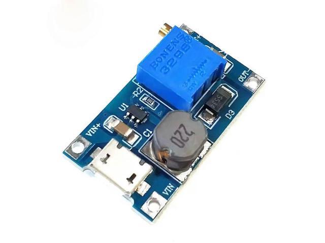 DC-DC Step Up Converter MT3608 Booster Power Supply Module Boost Step-up Board MAX Output 28V 2A 5PCS