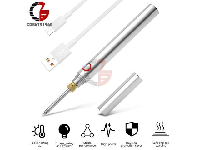 5V 8W Soldering Iron Kit Electric Soldering Irons USB Charging Adjustable Temperature with Soldering Tip Welding Repair Tools