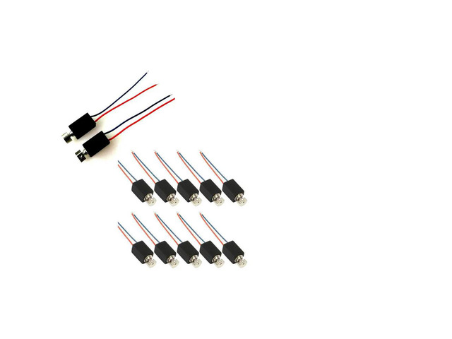 Mini Micro Vibration Motor 4mmx8mm DC 3V-5V Hollow Cup Coreless Motor Small Micro DC Cylindrical Motor DIY Massager Toy 10PCS