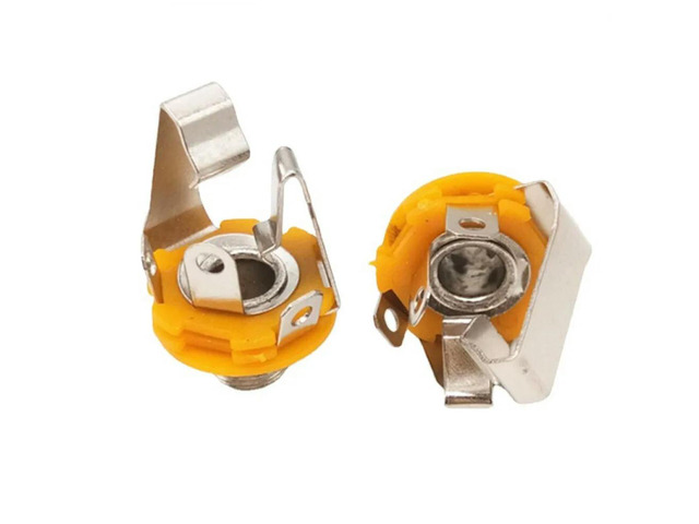 6.5mm Dual Channels Stereo Plug Jack Audio Female Connector Solder Welding Type Panel Socket Microphone Socket 10PCS