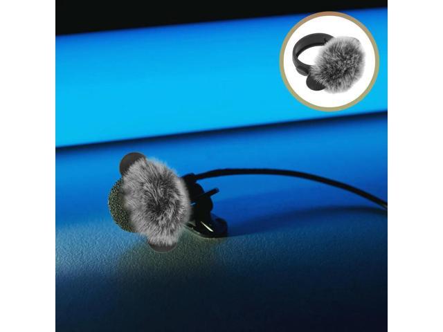5Pcs Microphone Windscreen Cover Lightweight Windproof Noise Canceling Lavalier Mic Protective Muff for Outdoor