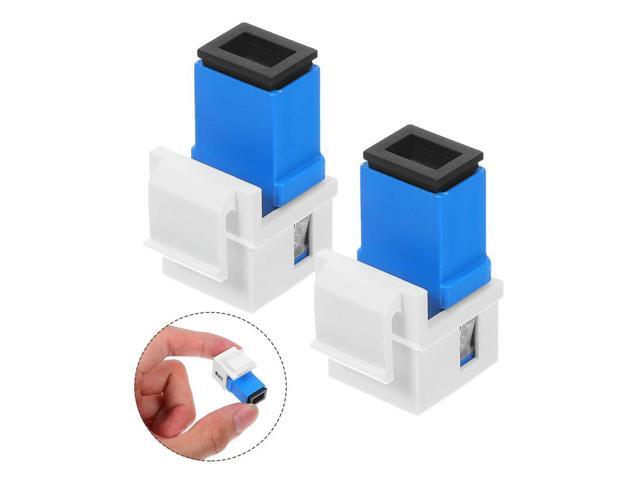 2Pcs Optic Module Adapter Precision Design Network Connector for Data Transmission Data Centers Servers Fiber Optic