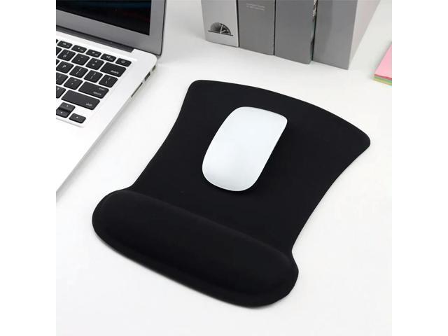 Office Mouse Mat with Wrist Support Ergonomic Contoured Design Premium Anti-Skid Surface Smooth Mouse Movement Comfortable