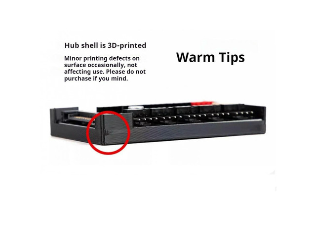 PWM 4-wire Fan Hub Supports PWM Temperature Control 10-port Controller 4-pin SATA Power Supply Expansion Box