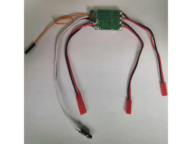 Dual Way Bidirectional Brushed Speed Controller DC 6-14V 2S-3S Lipo ESC Speed Control for RC Model Boat/Tank 130 Brushed Motor
