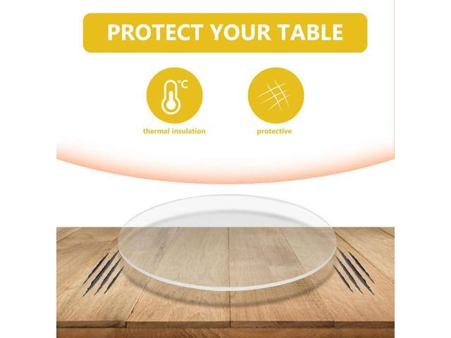 10Pcs Round Disc Transparent Acrylic Bases Stable Support Clear Plastic Circles for DIY Crafts Coasters Ornaments Polymer Clay