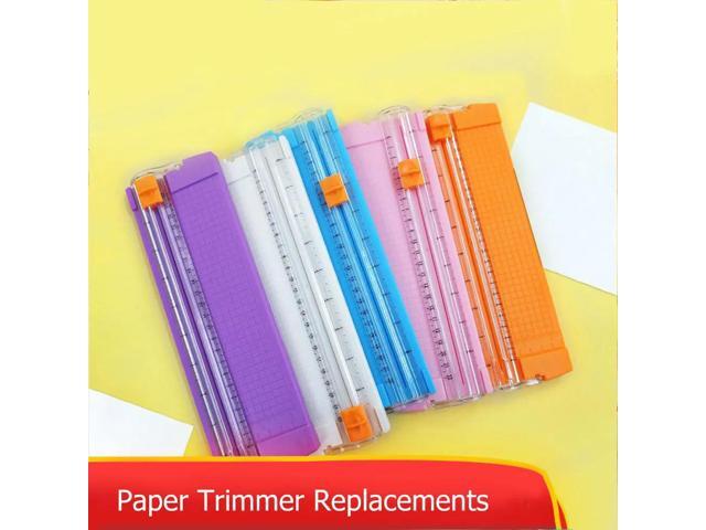 2Pcs Paper Cutter Replacement Blades Premium Plastic Iron Construction Safe Hidden Blade Design for Home School Office Craft