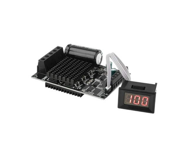 Digital Display DC Brushless Motor Driver 6-72V Motor Forward and Reverse Control Set Model Aircraft/Water Pump/Fan Controller