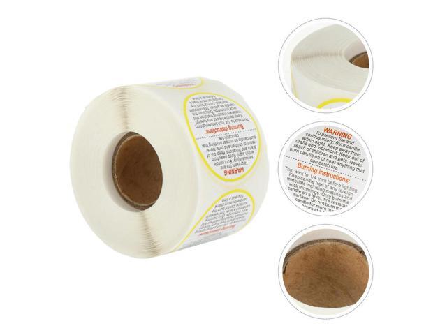 1 Roll Safety Decal Sticker for Jars Tins Boxes Glass Plastic l Surfaces Aesthetic Safety Instruction