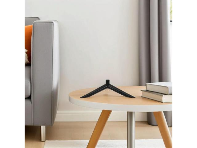 2Pairs Black Plastic TV Stand Base Legs for 24 Inch Tvs Secure Wobble Free Support Tabletop TV Holder Replacement Stable Monitor