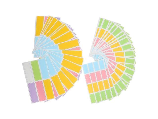 40 Sheets Waterproof Colorful el Stickers Self-Adhesive Paper Marking Classification Stickers for Bottles Containers Boxes
