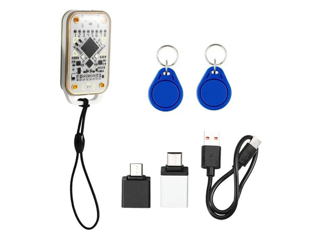 Chameleon V3.0 Read Writer 125Khz 13.56Mhz RFID Chip Emulator Reader ID IC Card Tag Copyer+ 2X Keychain