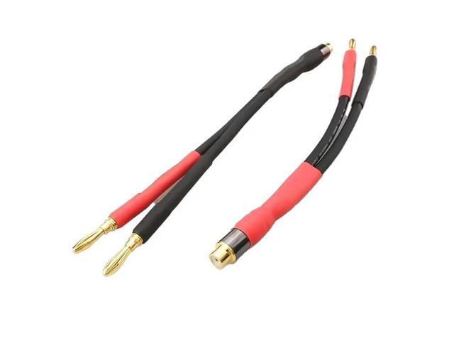 15Cm For RCA Female To 2 Banana Plug Hifi Audio Cable Speaker Adapter Cable For Amplifier