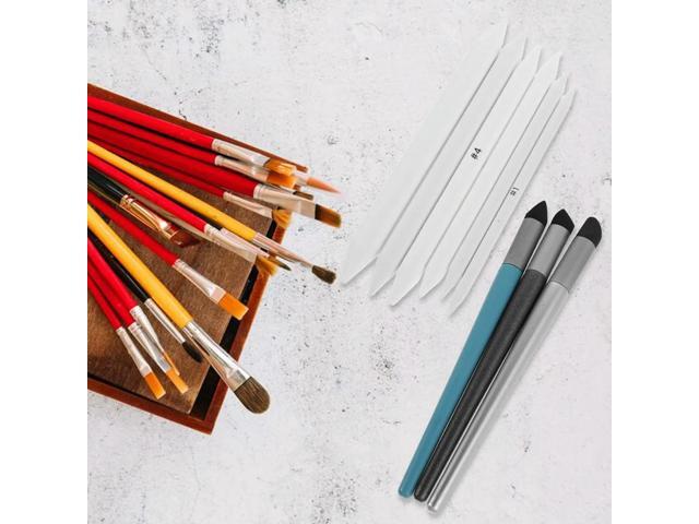 9Pcs Paper Blending Stumps Soft Tip Oil Pastel Blenders for Sketching Charcoal Pencil Drawing Tools Artist Blenders for Smooth