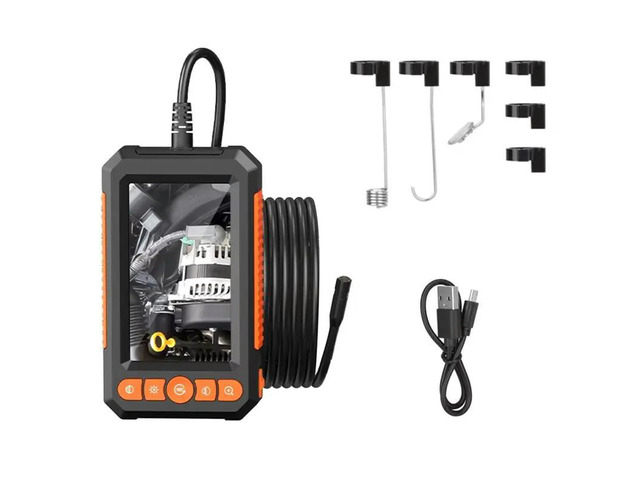 IP67 Waterproof Car Inspection Borescope 1080P HD 4.3 Inch Screen Industrial Endoscope Camera LED Pipe Inspection Tool