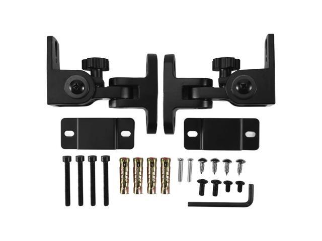 Speaker Wall Mount Bracket, Zinc Alloy Universal Surround Sound Wall Holder Stand(2 PCS)