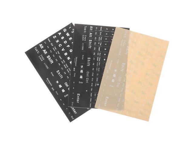 3 Sheets Keyboard Letter Stickers English Keyboard Decals Universal Replacement Stickers for Desktop Laptop Mechanical Keyboards