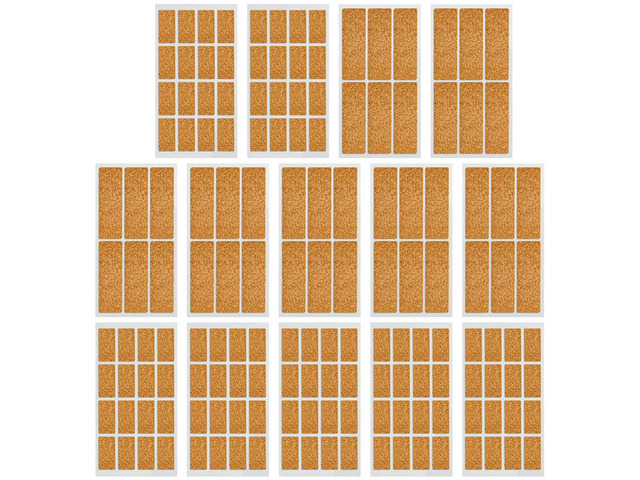 24 Sheets Blank Cork els Water Resistant Oil Proof Adhesive Stickers for Milk Breast Milk Freezer Food Containers
