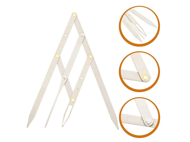 1Pcs Adjustable Stainless Steel Eyebrow Ruler Sliding Golden Ratio Measurement Tool for Microblading Drawing