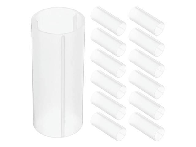 30Pcs White Protective Sleeve Plastic Insulation Tube Holder for Aaa Batteries Heat Resistant Safe Organizer