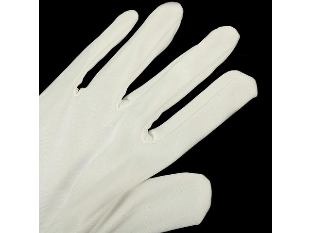 6Pairs Microfiber Dust-Free Gloves Comfortable Washable Jewelry Inspection Gloves for Jewelry Store Coin Silver Handling