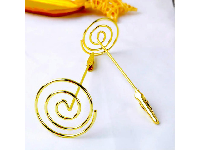 10Pcs Memo Clips Stainless Steel Reusable Photo Holder Compact Multi-Function Table Name Card Stand Photo Card Holder