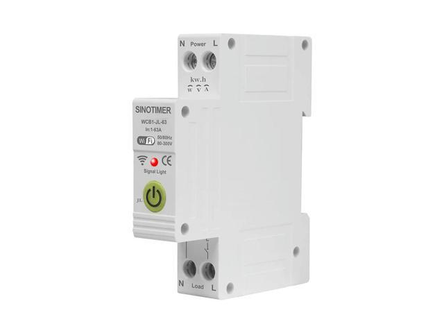 Tuya Circuit Breaker with Metering 63A Leakage Current Voltage Protection Kwh Meter Timing ON/OFF Relay Power Meter