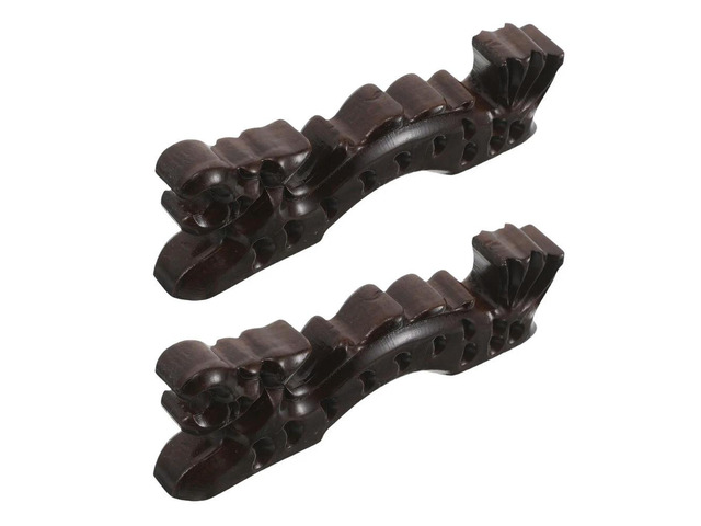 2Pcs Dragon Shape Wooden Chinese Brush Pen Holder for Calligraphy Painting Brush Rest Stand Desk Organizer Art Supplies