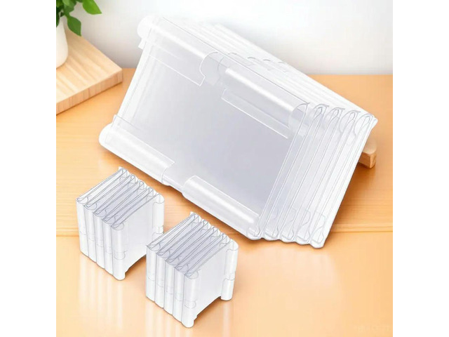 60Pcs Elastic Clip PVC el Holder Price Tag Display Stand for Retail Store Supermarket Shelf Sign Holder Stand