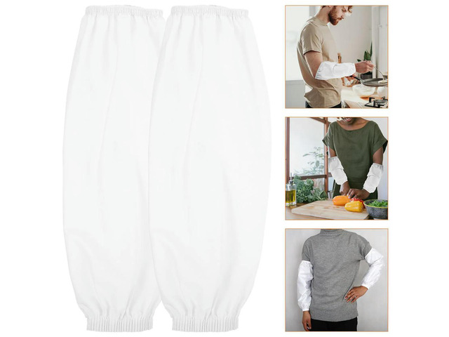 4Pairs Waterproof Oversleeves Oil-Proof Arm Sleeves Long Breathable Forearm Sleeve Covers Cooking Dishwashing Cleaning