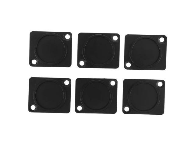 6Pcs Heavy-Duty l Blank Plate for Audio Chassis Mount Xlr Panel-Mount Cover Speaker Cable Connector Protector Rack Dust