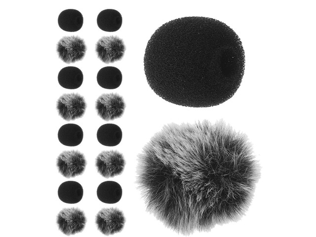 20Pcs Microphone Windscreen Sponge Cover for Lavalier Handheld Stage Conference Ktv Headset Mics - Professional Noise Reduction