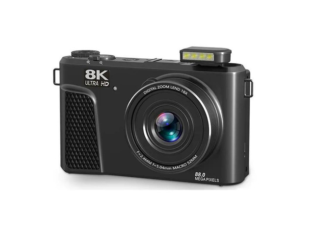 Photo Camera 88MP 8K Digital Camera Featuring 3' 180° Flip Screen 18X Digital Zoom For Photography Vlogging