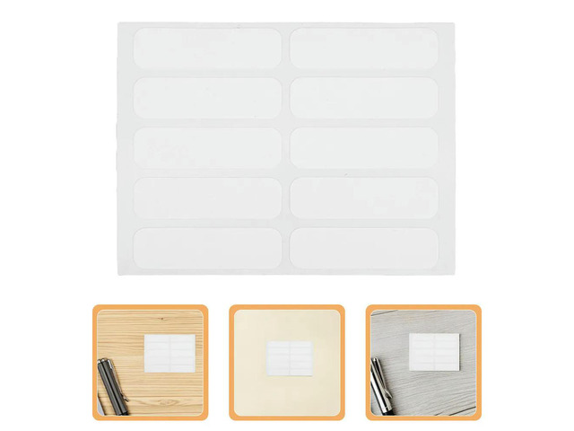 200Pcs Blank Fabric els No-Iron Self-Adhesive Washable Clothing Stickers for Daycare els Laundry Name Tags Kids School