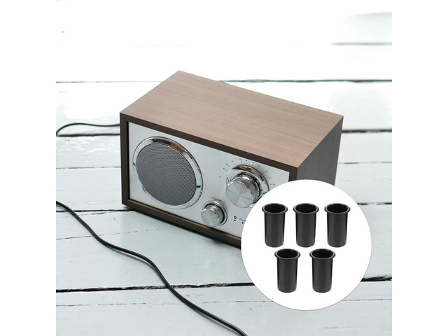 5Pcs Plastic Speaker Bass Reflex Tube Black Spray Paint Subwoofer Port Tube Replacement Speaker Air Outlet Loudspeaker