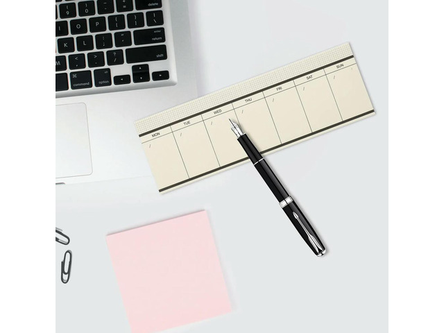 4Pcs Weekly Planner Notepads Bright Clear Printing Premium Paper Smooth Writing Tear Off Design for School Business Daily