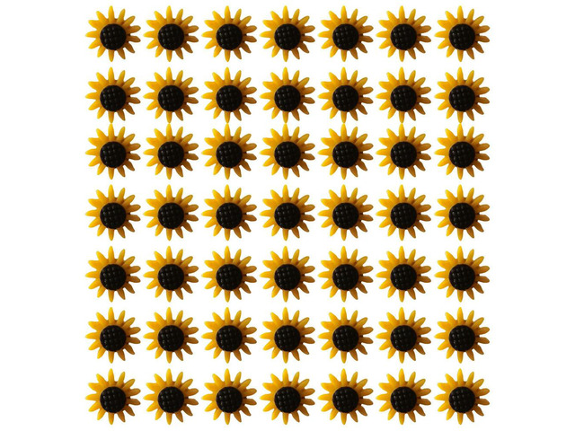 60Pcs Flower Thumbtacks Sunflower Pushpins Decorative Bulletin Board Cork Board Tacks for Photos Wall Maps Office School