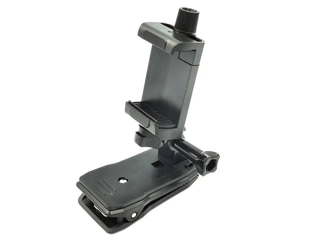 Backpack Shoulder Strap Mount for Action Camera and phone 4-6 Inch Quick Clip Rotatable 360 Degree Clamp Mount for Outdoor