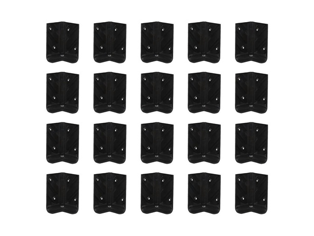 10Sets Anti-Collision Protection Corners ABS Right Angle Stage Speaker Corner Guards Reusable Plastic Wrap Corner Covers
