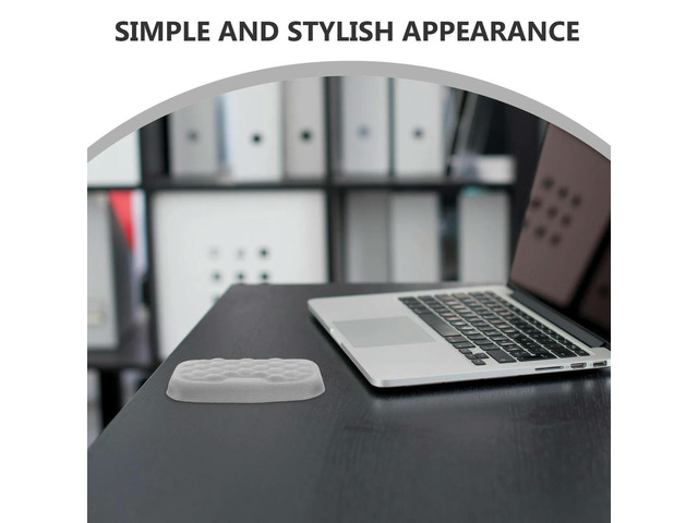 2Pcs Memory Foam Ergonomic Mouse Wrist Pad Comfortable Desk Wrist Support Cushion for Office Laptop Computer Gaming Mouse Rest